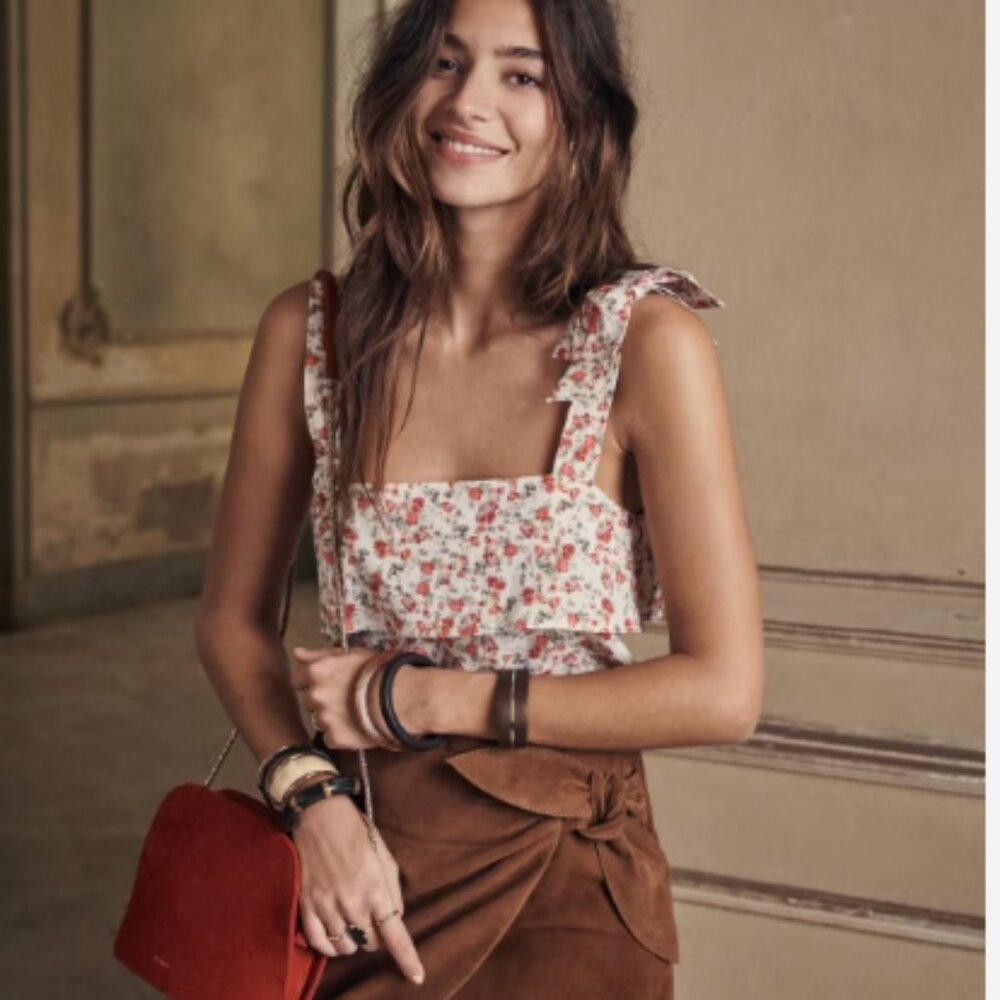 Sezane Isa Flower Tank Top